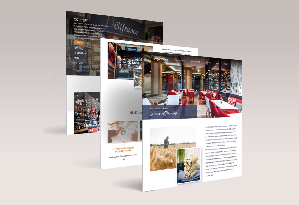 Site Internet — Délifrance Franchise