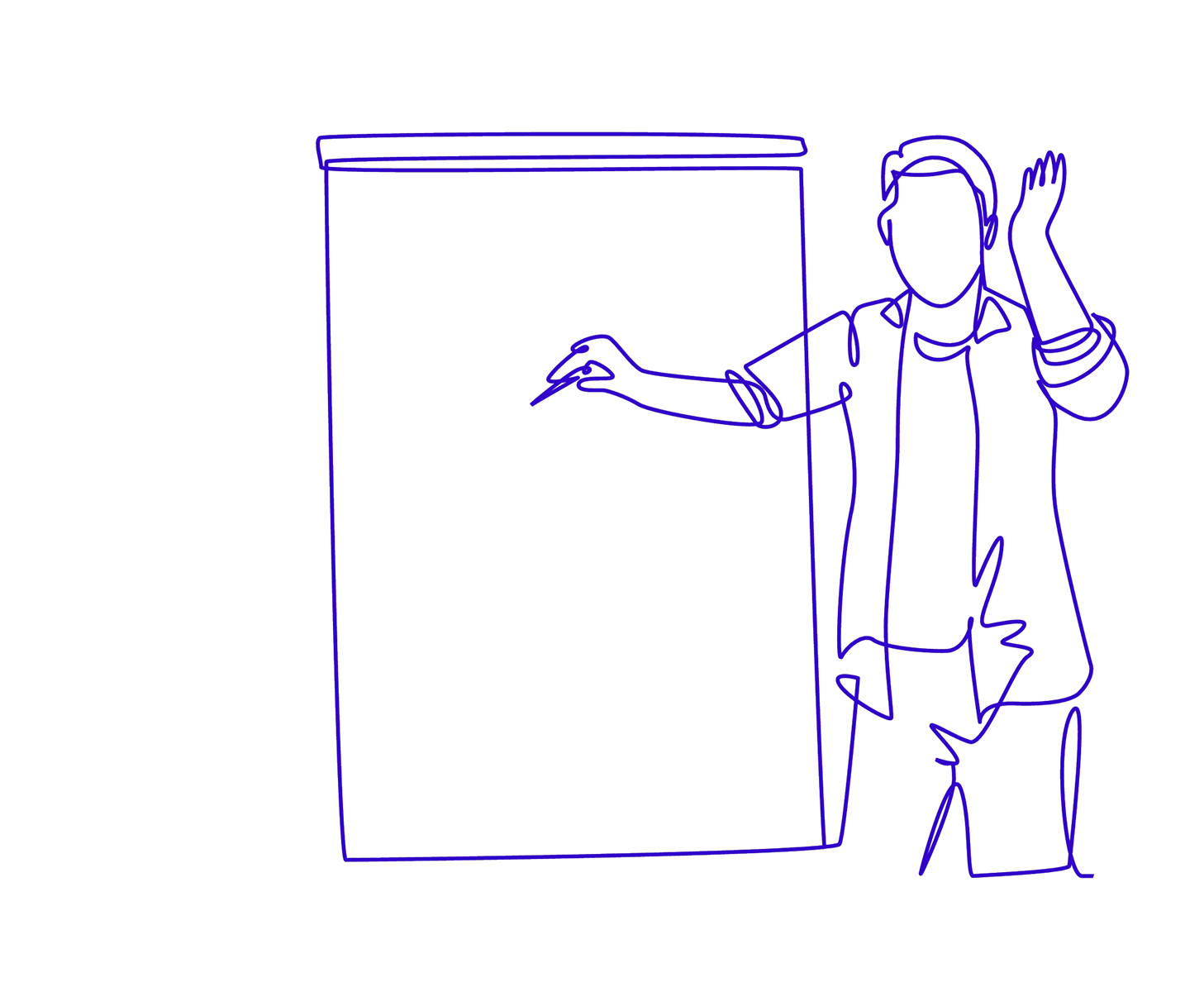 picto main dessine