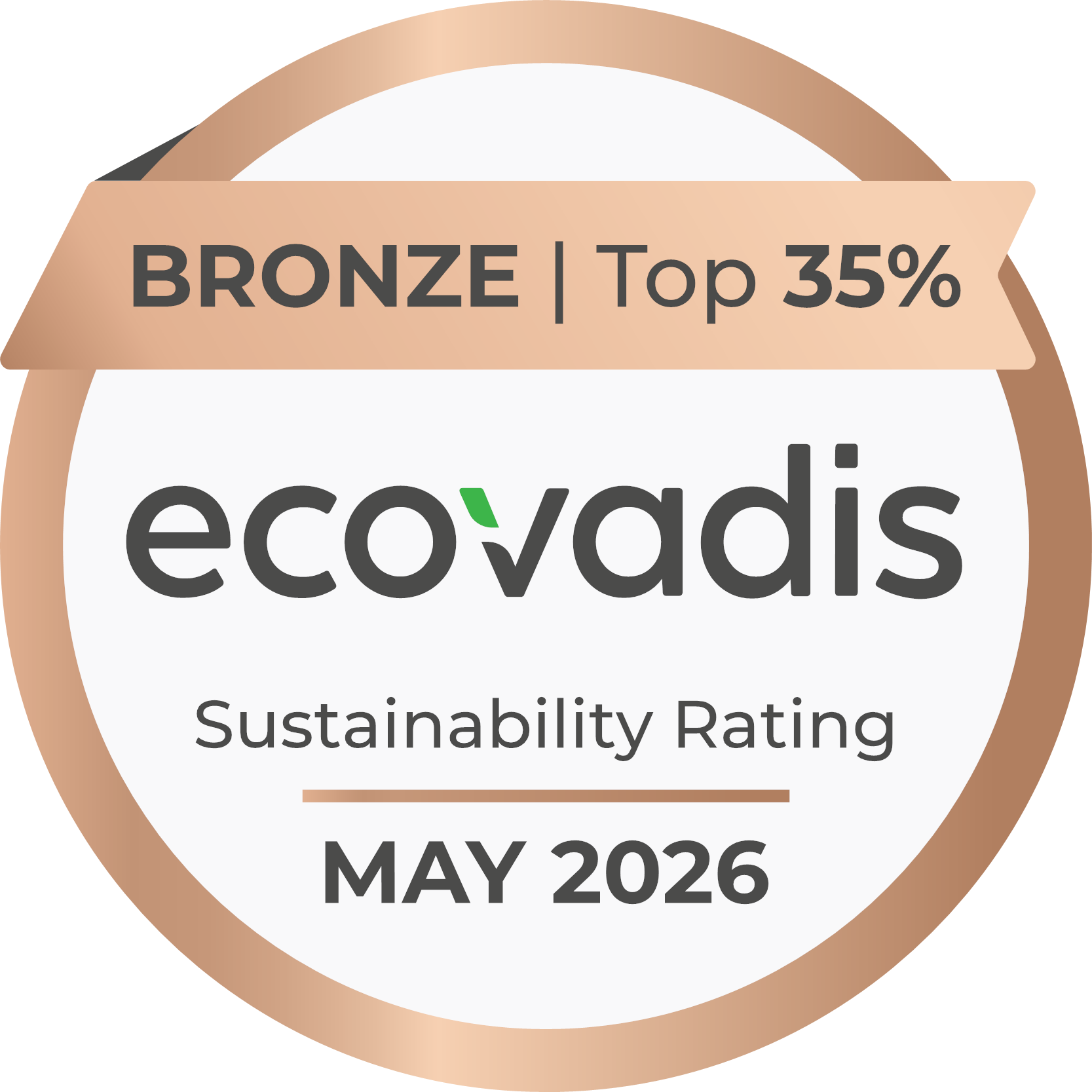 Bee Happy obtient la médaille de bronze Ecovadis.