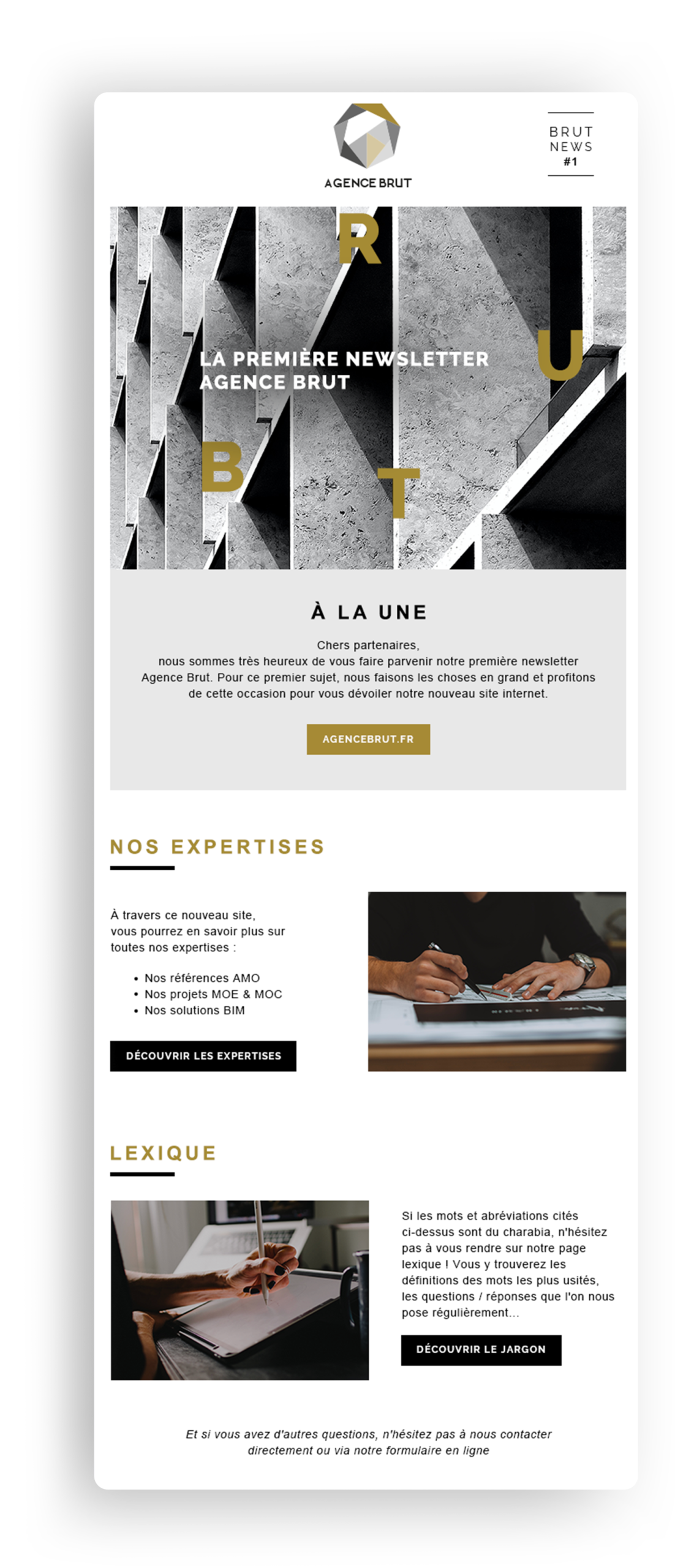 newsletter agence brut