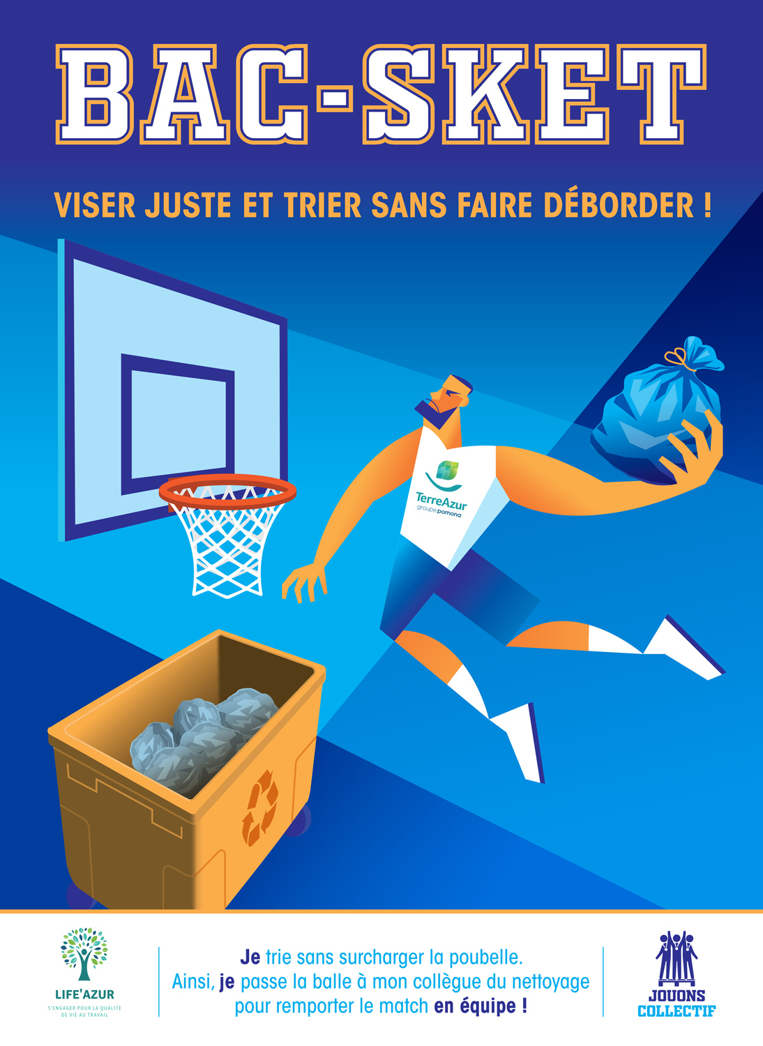 Affiche campagne de sensibilisation interne - TerreAzur