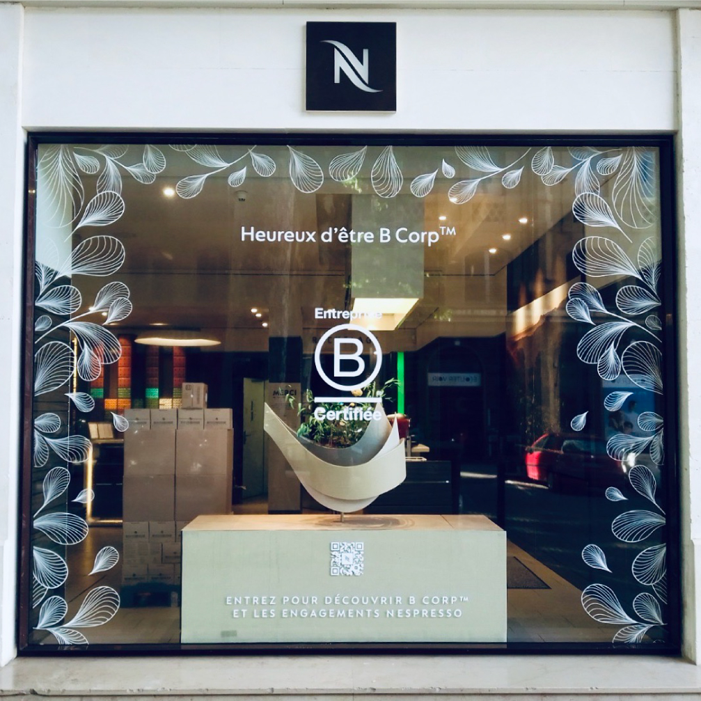 vitrines bcorp nespresso avignon miniature